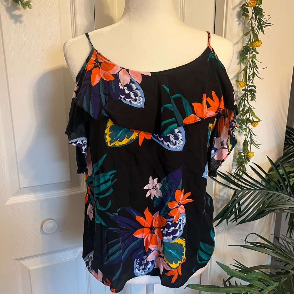 Old Navy Cold Shoulder Spaghetti Strap Blouse